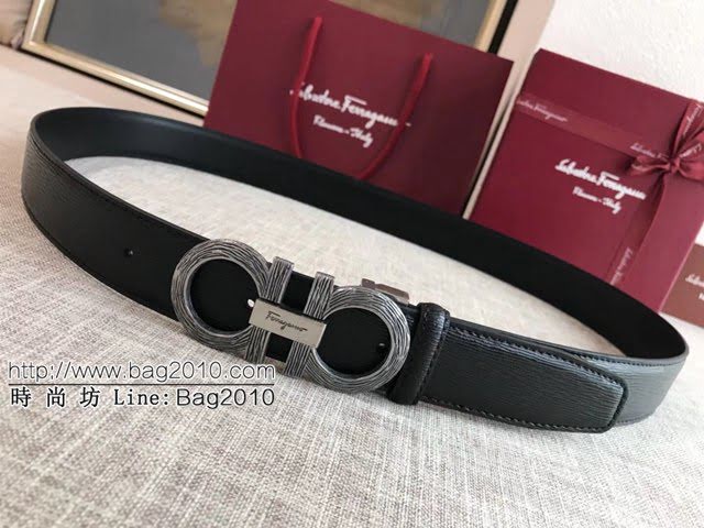 菲拉格慕男士皮帶 Ferragamo雙面用小牛皮腰帶  jjp1401